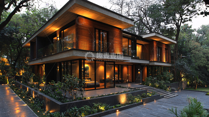 高清大图下载【趣麦麦图】现代风格别墅