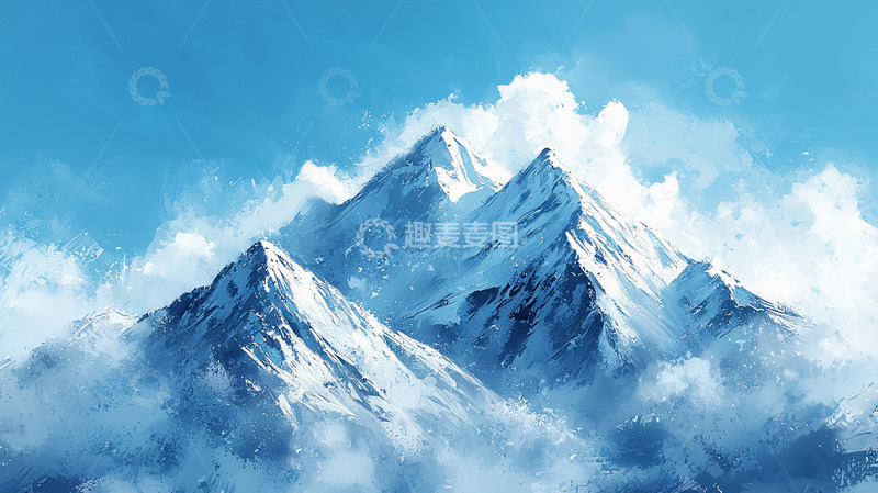 高清大图下载【趣麦麦图】雪山