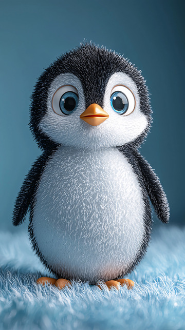 萌萌哒毛绒企鹅