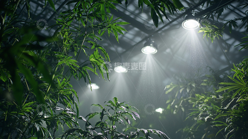 高清大图下载【趣麦麦图】温室植物灯光