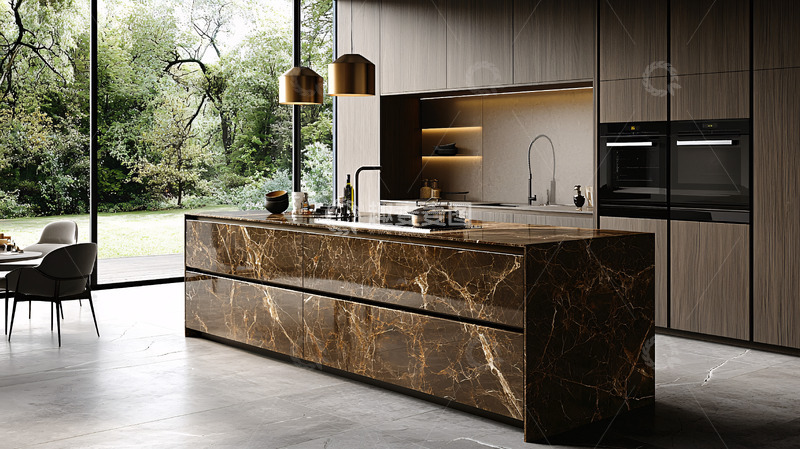 高清大图下载【趣麦麦图】现代极简风格厨房