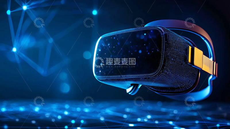 高清大图下载【趣麦麦图】未来科技感VR眼镜