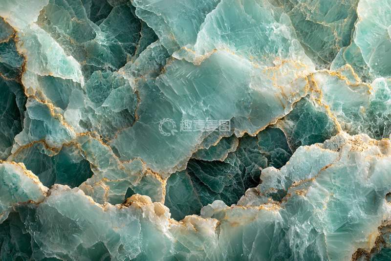 高清大图下载【趣麦麦图】蓝绿色纹理石材表面