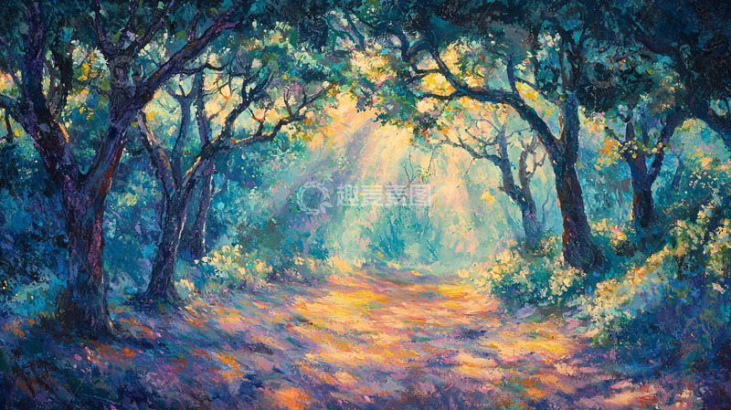 高清大图下载【趣麦麦图】森林小路