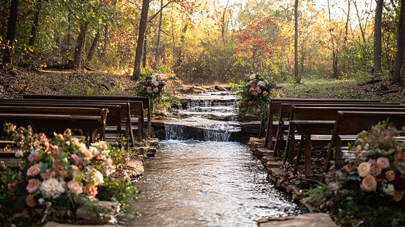 高清大图下载【趣麦麦图】森林婚礼小瀑布