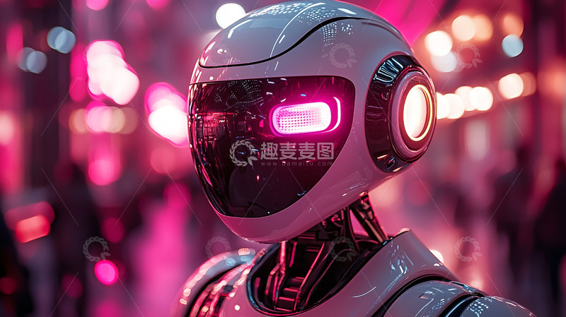 高清大图下载【趣麦麦图】未来感机器人