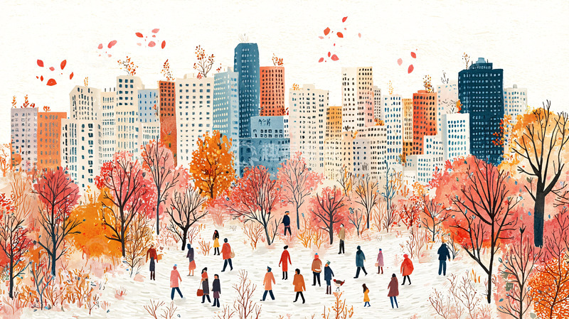 高清大图下载【趣麦麦图】秋季纽约中央公园