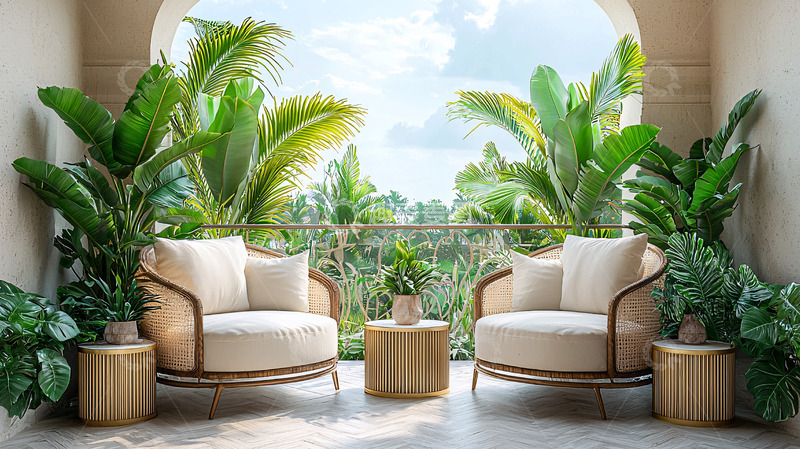 高清大图下载【趣麦麦图】阳台休闲区