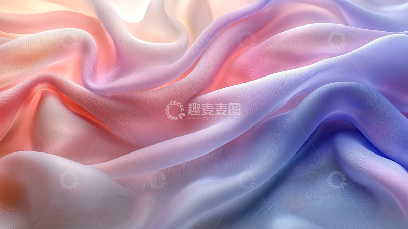 高清大图下载【趣麦麦图】渐变色丝绸布料