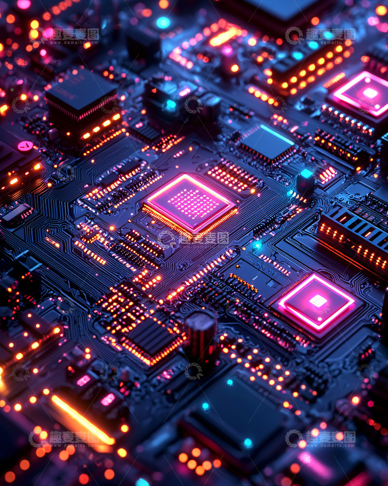 高清大图下载【趣麦麦图】电路板特写
