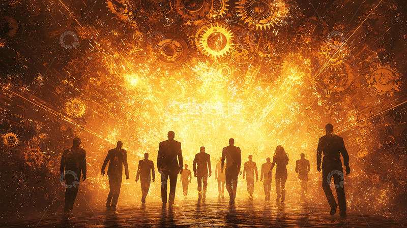 高清大图下载【趣麦麦图】金色光芒