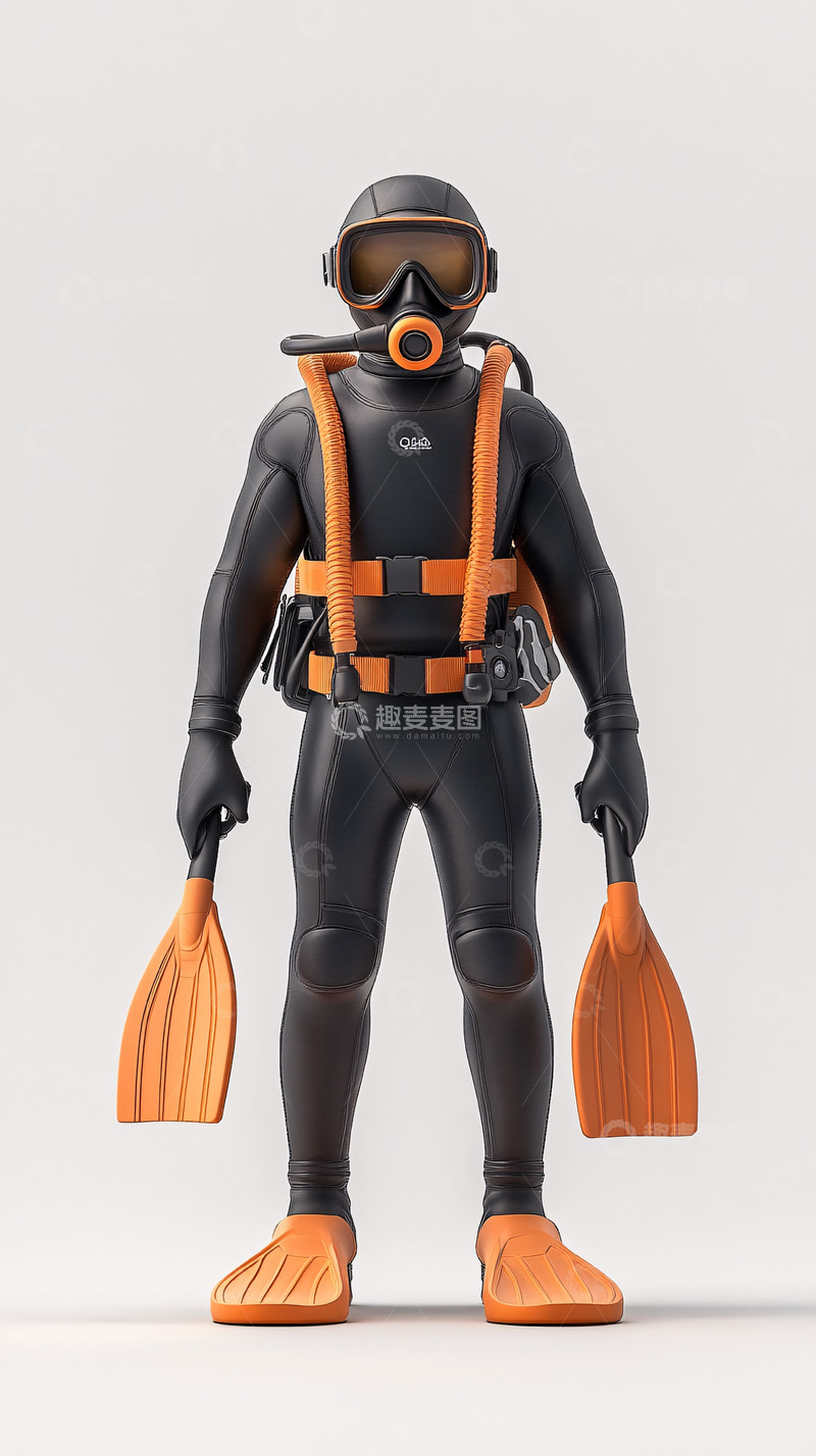 高清大图下载【趣麦麦图】潜水员