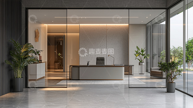 高清大图下载【趣麦麦图】现代简约办公室设计