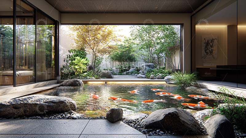 高清大图下载【趣麦麦图】现代日式庭院设计