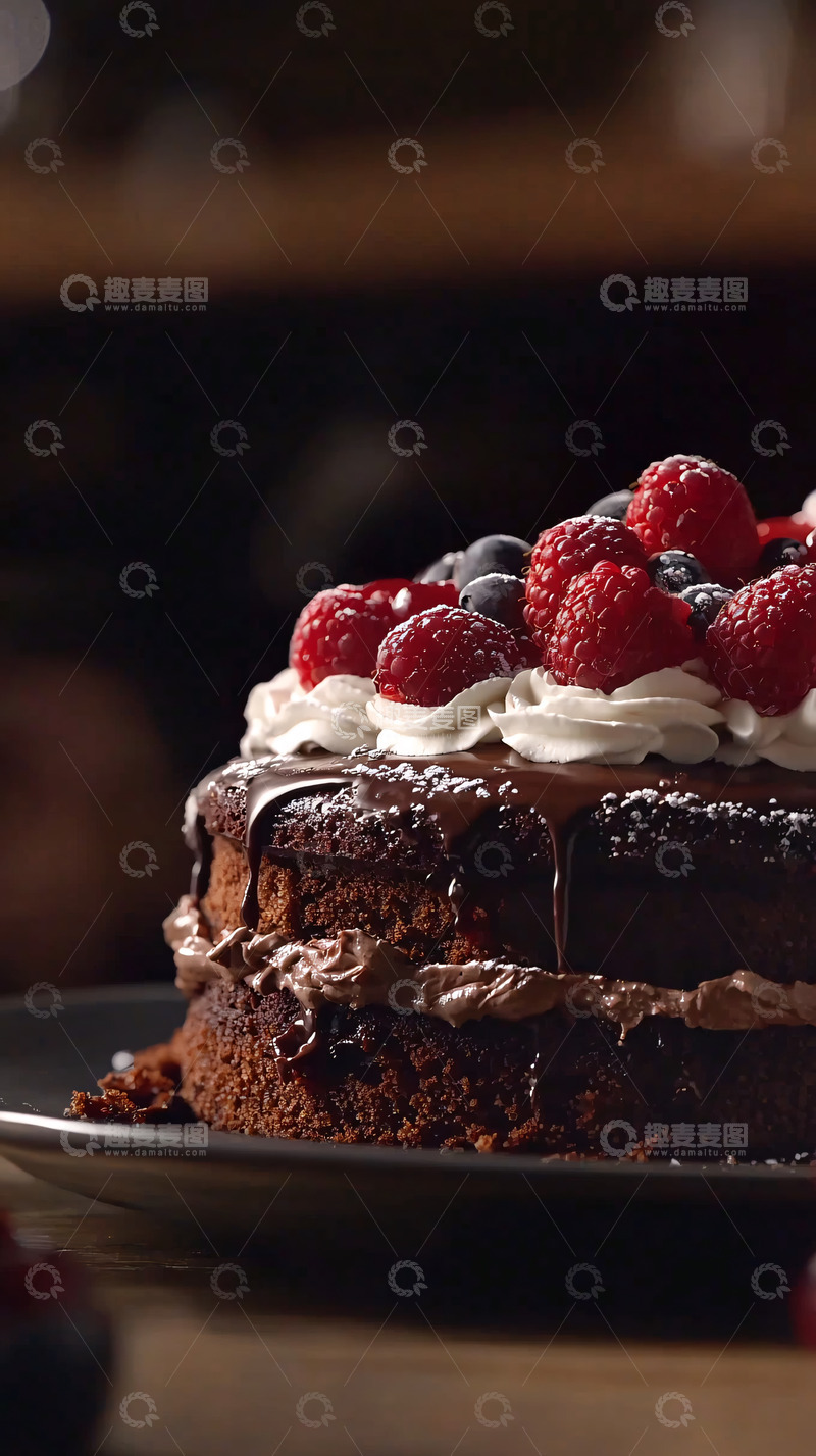 高清大图下载【趣麦麦图】巧克力蛋糕