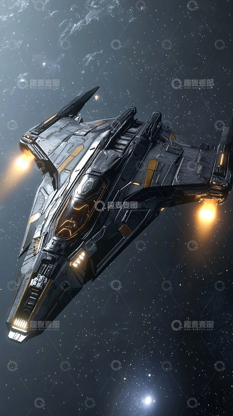 高清大图下载【趣麦麦图】未来科幻飞船