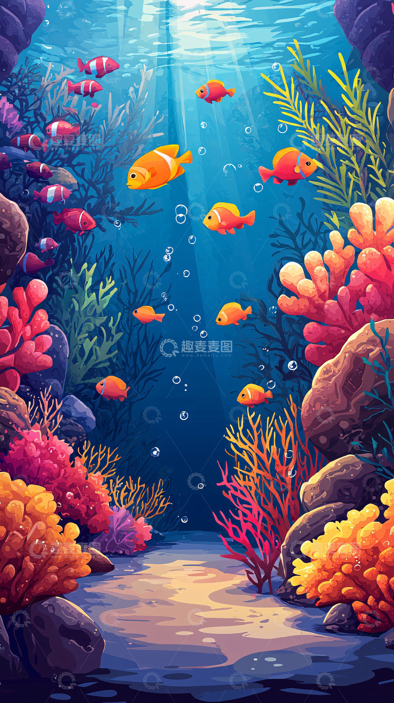 高清大图下载【趣麦麦图】海底世界