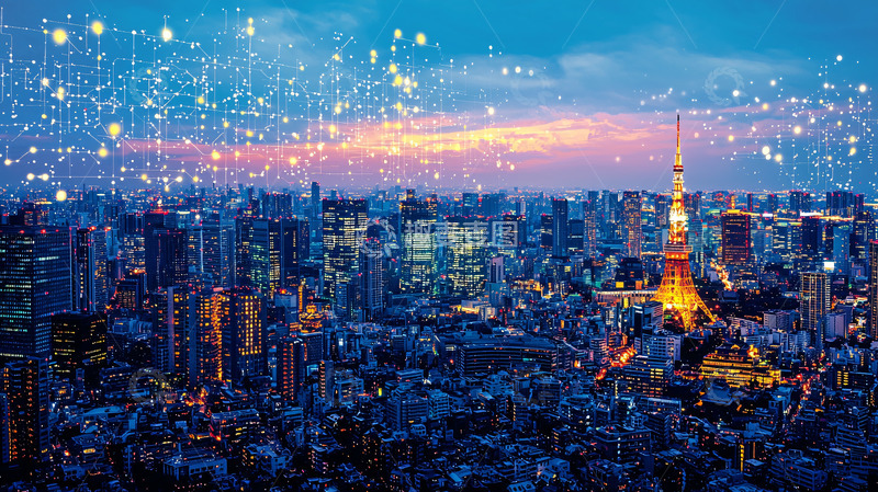 高清大图下载【趣麦麦图】东京夜景