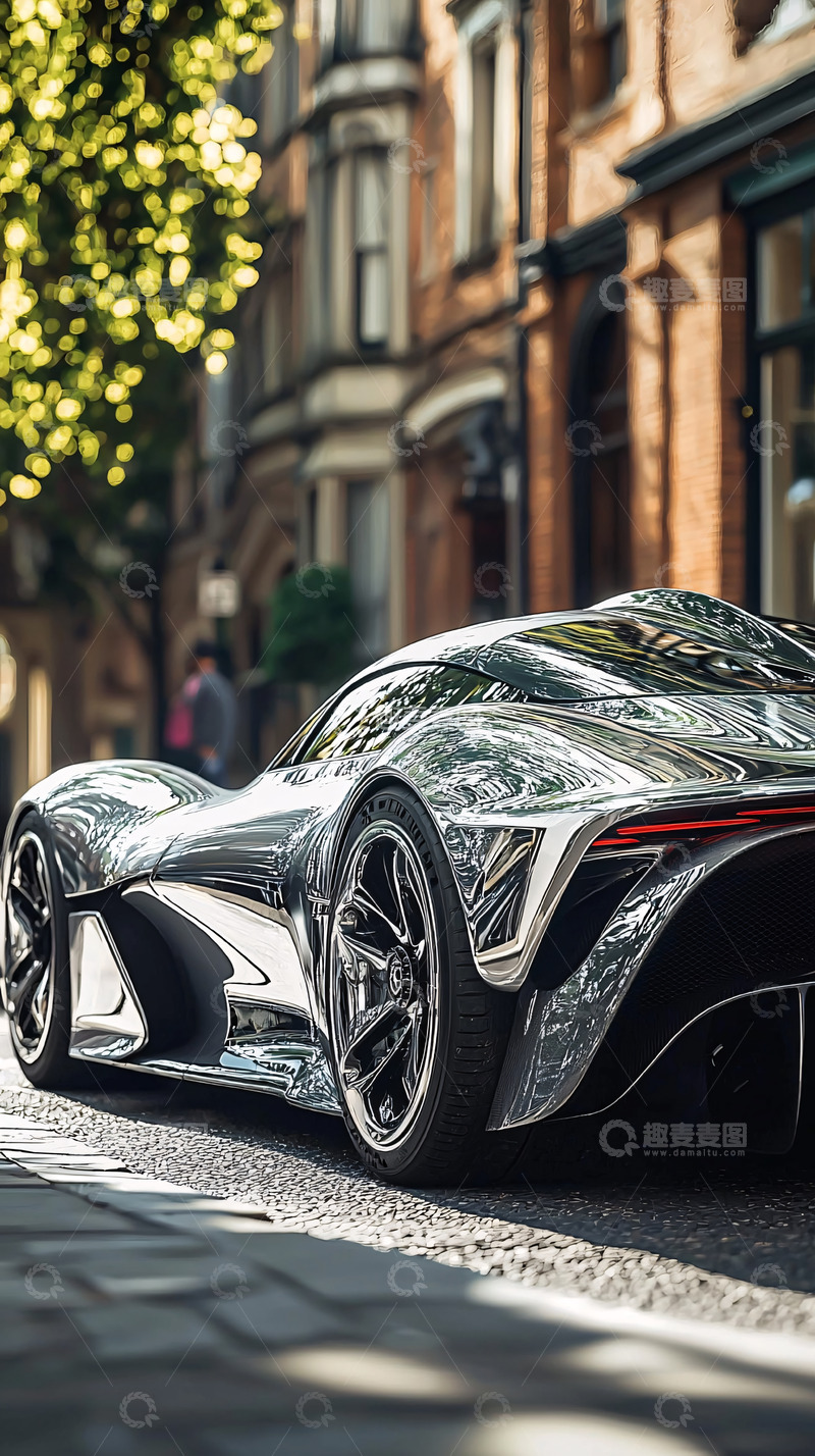 高清大图下载【趣麦麦图】城市街景跑车