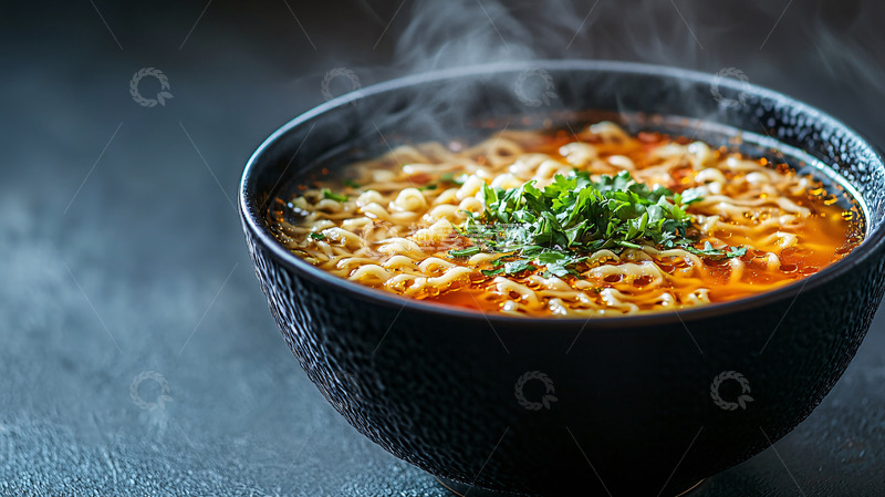 高清大图下载【趣麦麦图】热气腾腾的泡面