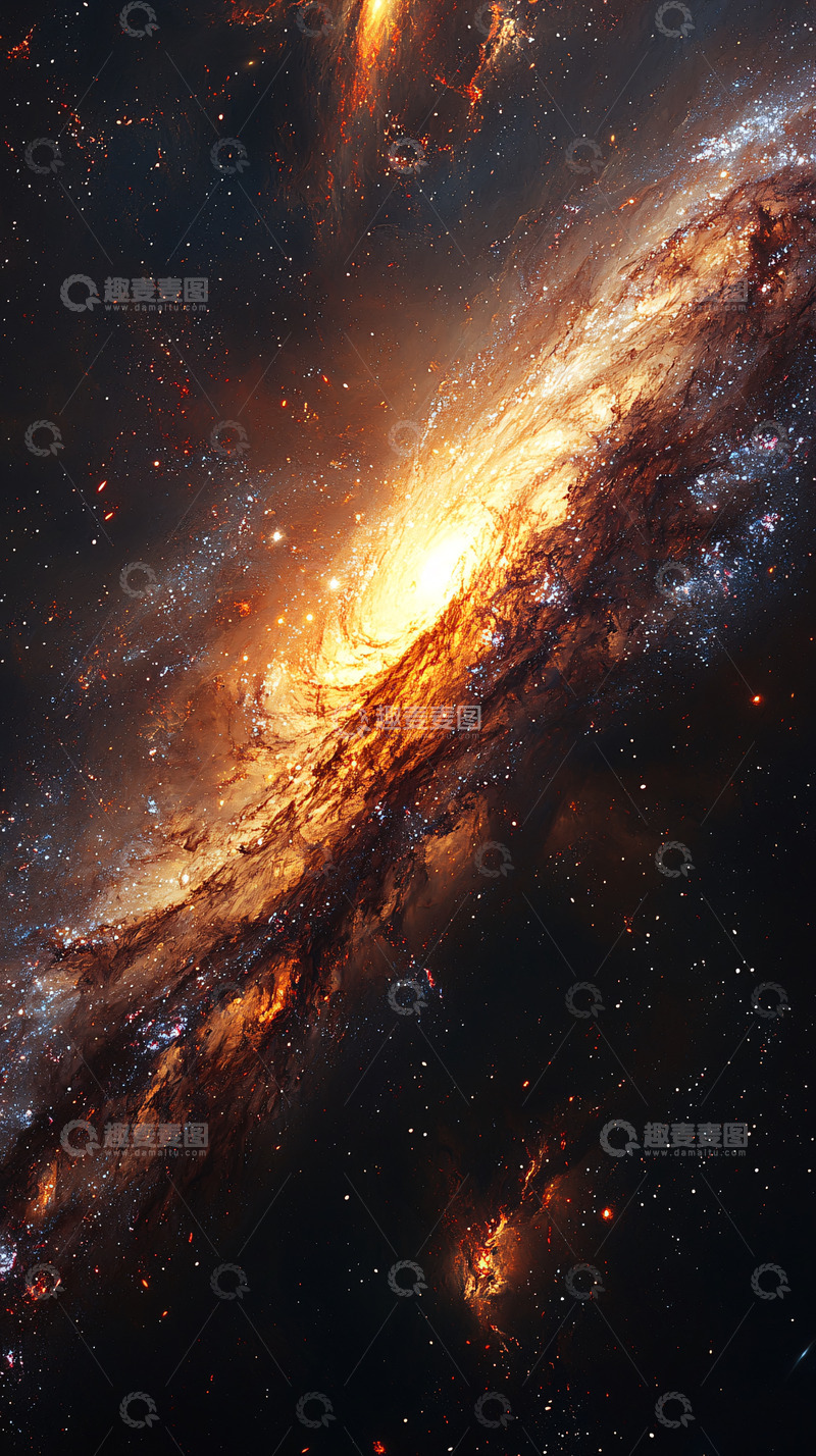 高清大图下载【趣麦麦图】宇宙星云旋转