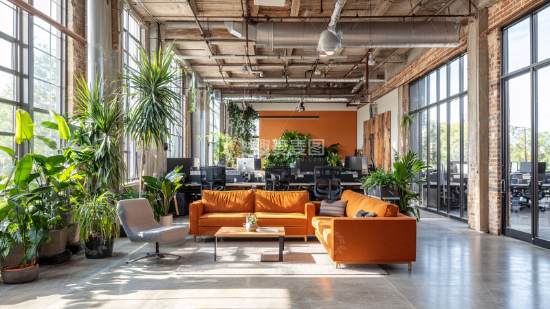高清大图下载【趣麦麦图】宽敞明亮的现代办公室