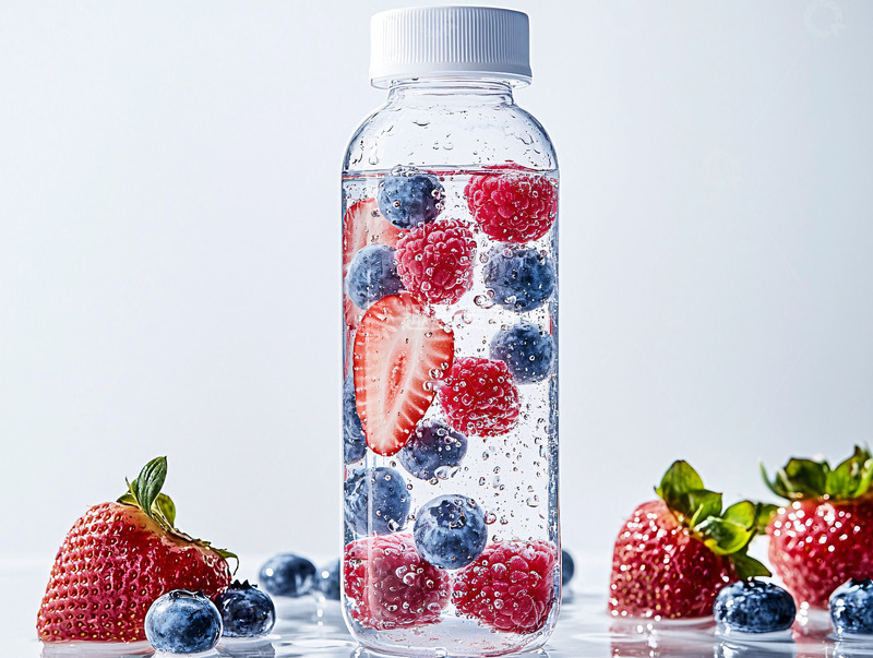 高清大图下载【趣麦麦图】透明瓶装水果水