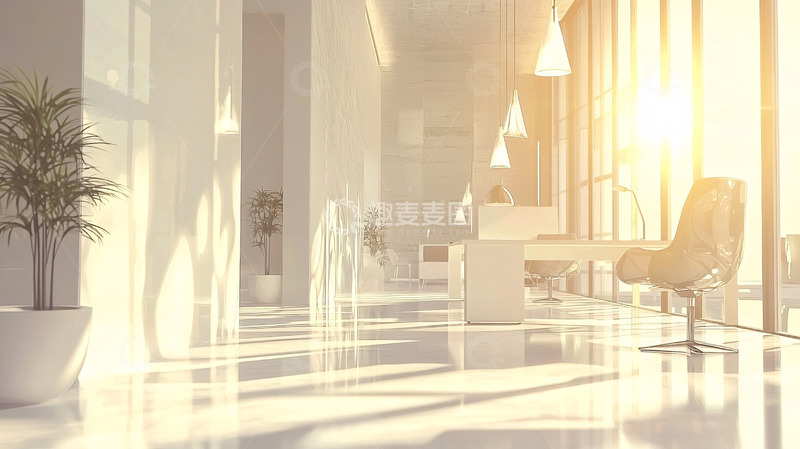 高清大图下载【趣麦麦图】明亮现代化办公空间