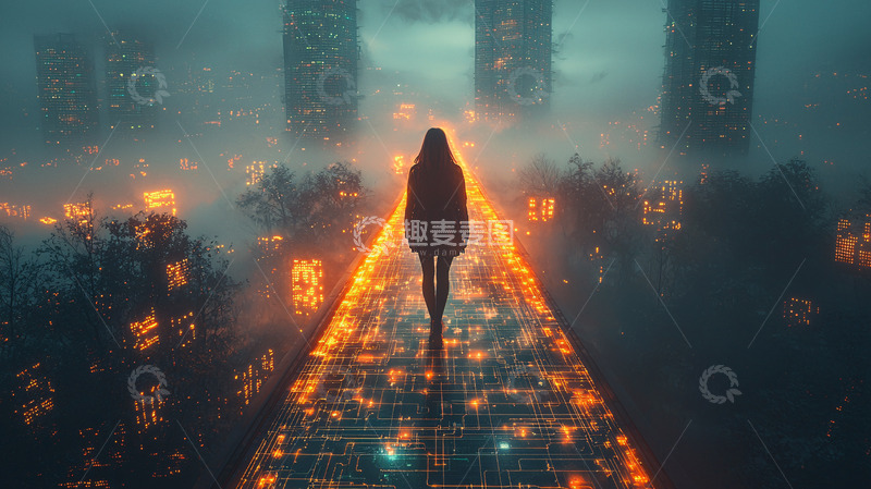 高清大图下载【趣麦麦图】未来都市