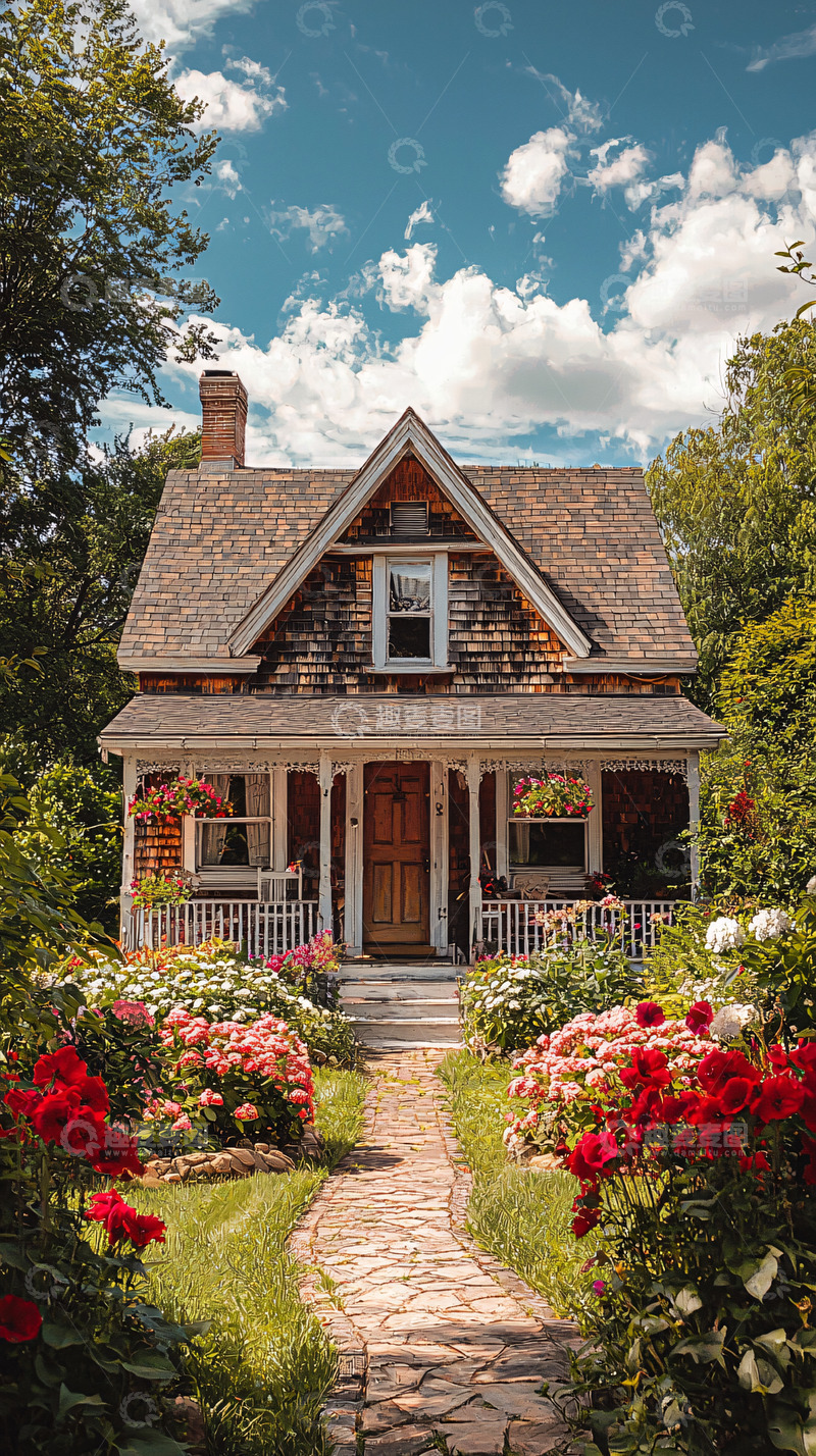 高清大图下载【趣麦麦图】田园风格小木屋