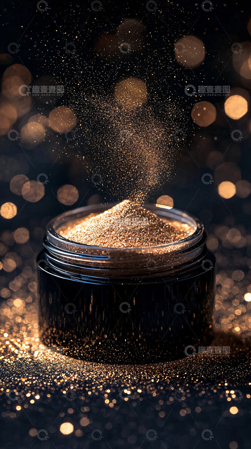 高清大图下载【趣麦麦图】金色闪粉