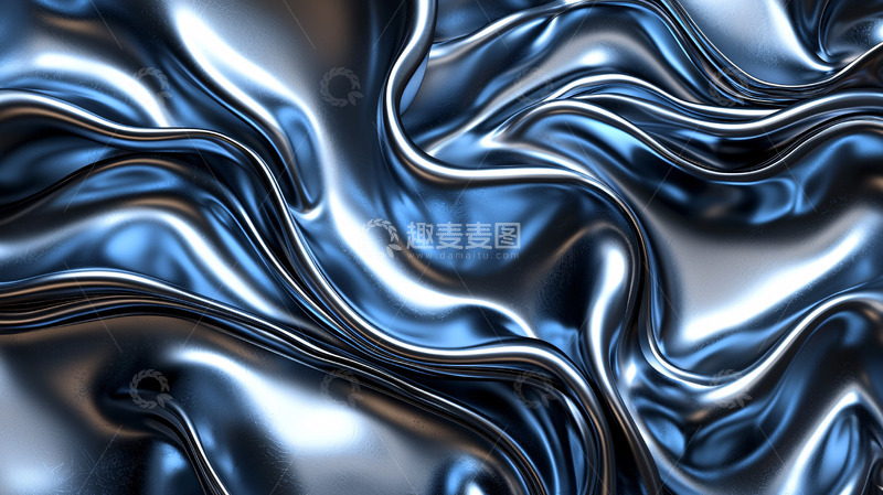 高清大图下载【趣麦麦图】金属质感丝绸