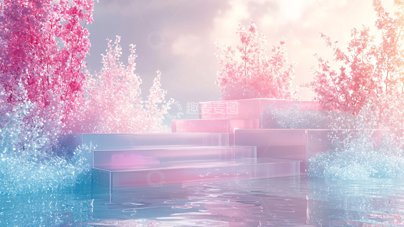 高清大图下载【趣麦麦图】粉色梦幻场景