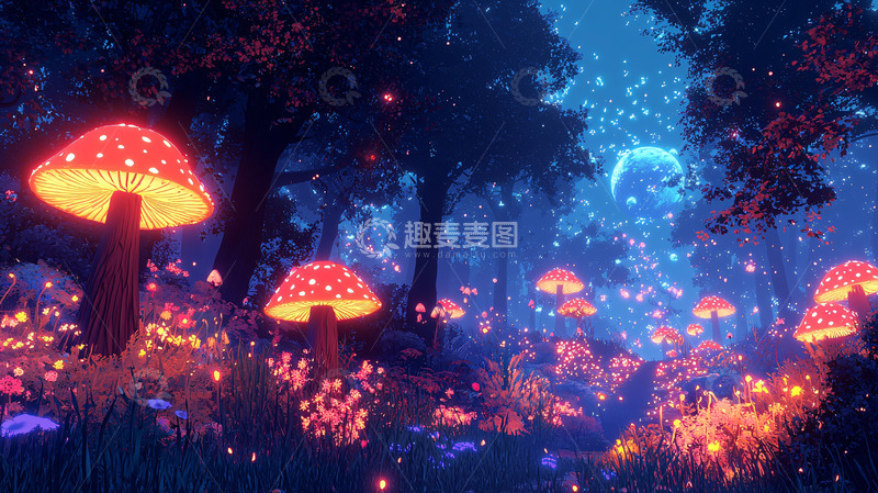 高清大图下载【趣麦麦图】梦幻森林