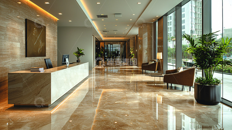 高清大图下载【趣麦麦图】现代化酒店大堂