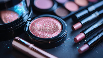 闪亮玫瑰金眼影盘