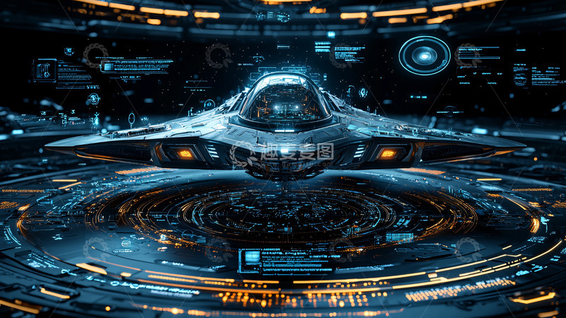 高清大图下载【趣麦麦图】未来科技战机