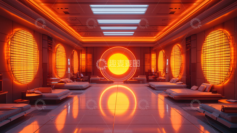 高清大图下载【趣麦麦图】未来科技感房间