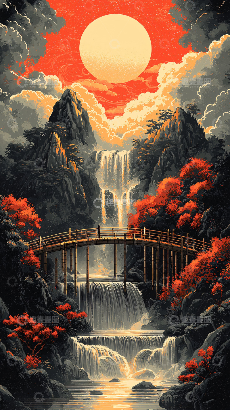 高清大图下载【趣麦麦图】宁静山水