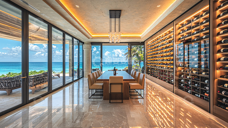 高清大图下载【趣麦麦图】海景餐厅与酒窖