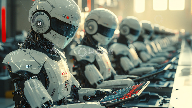 高清大图下载【趣麦麦图】未来机器人