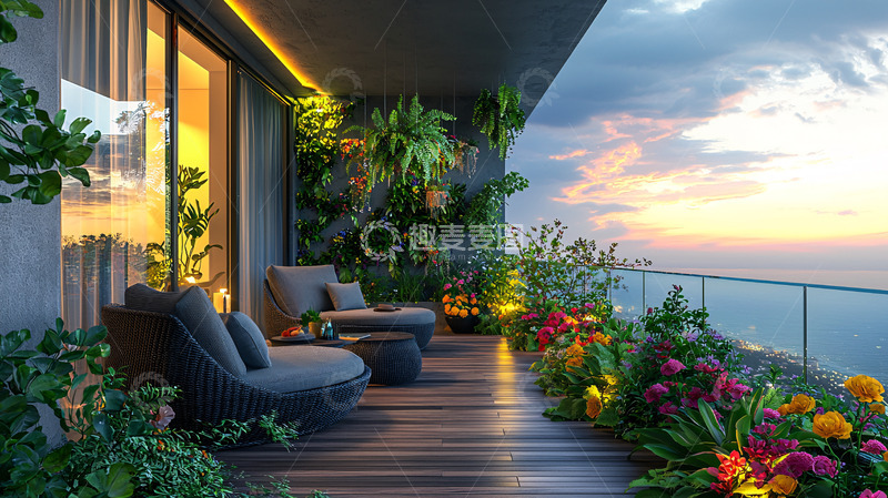 高清大图下载【趣麦麦图】阳台景观