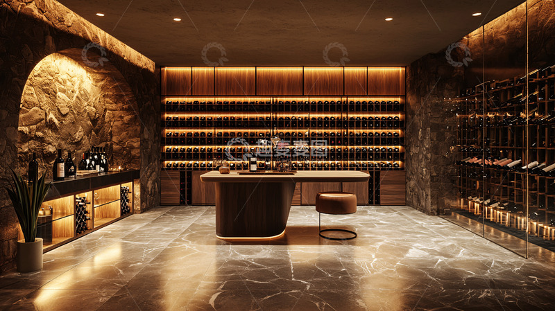 高清大图下载【趣麦麦图】高端私家酒窖