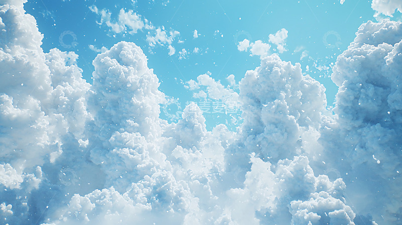 高清大图下载【趣麦麦图】蓝天白云棉花糖