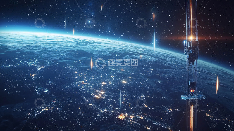 高清大图下载【趣麦麦图】太空俯瞰地球