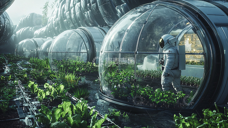 高清大图下载【趣麦麦图】太空农业