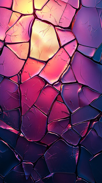 破碎的彩色玻璃图案