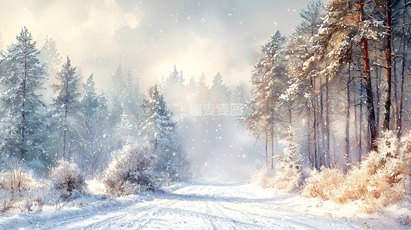 高清大图下载【趣麦麦图】冬季雪景