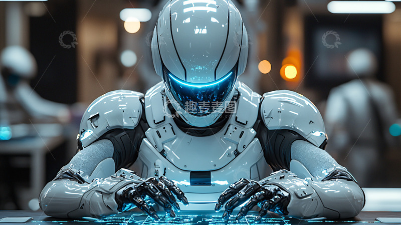 高清大图下载【趣麦麦图】未来科技感机器人