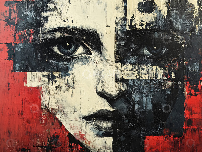 高清大图下载【趣麦麦图】女性抽象肖像艺术